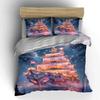 Sailing ship with stars. Bedding sets Duvet cover sets Duvet covers Pillowcases(1 * Duvet Cover 2 * Pillowcases without duvet insert)