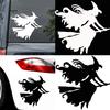 Witch On Broomstick Halloween Car Vehicle Reflective Decals Sticker Decoration
