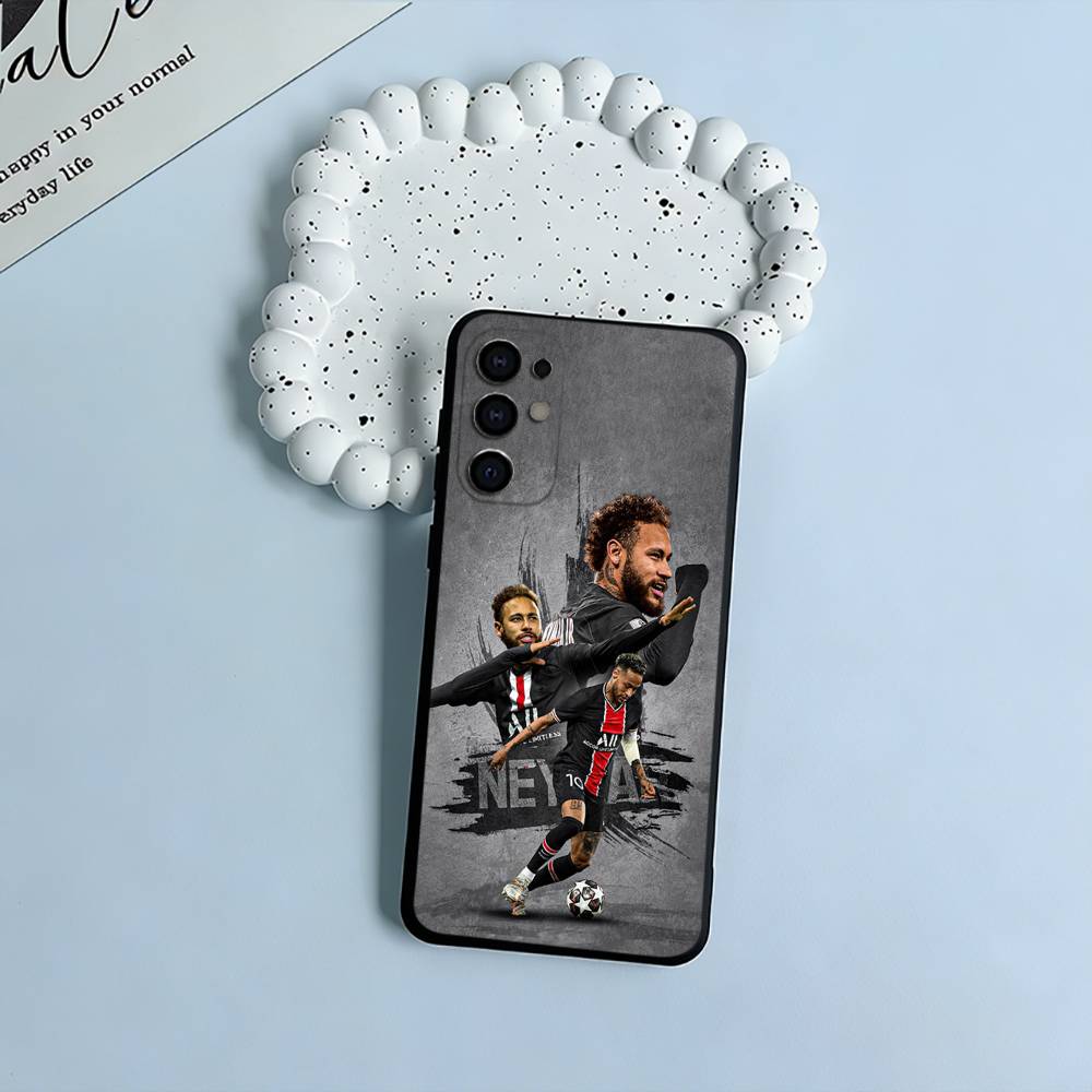 N-No 10-Неймар Мягкий Силиконовый Чехол для Samsung S25, S24, S21, S22, S23, S30, Ultra, S20, Plus, FE, Lite-Черный