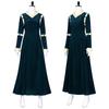 Princess Merida Cosplay Dress Brave Merida Costume for Girls Halloween Long Dress Party Outfit
