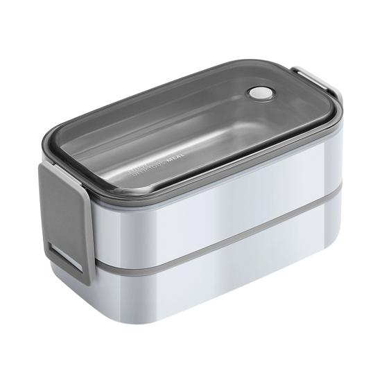 Контейнер для обеда. Безопасный для микроволновой печи, двухслойный, большой емкости. Решетки без бисфенола А. Бенто. Контейнер для хранения продуктов питания.