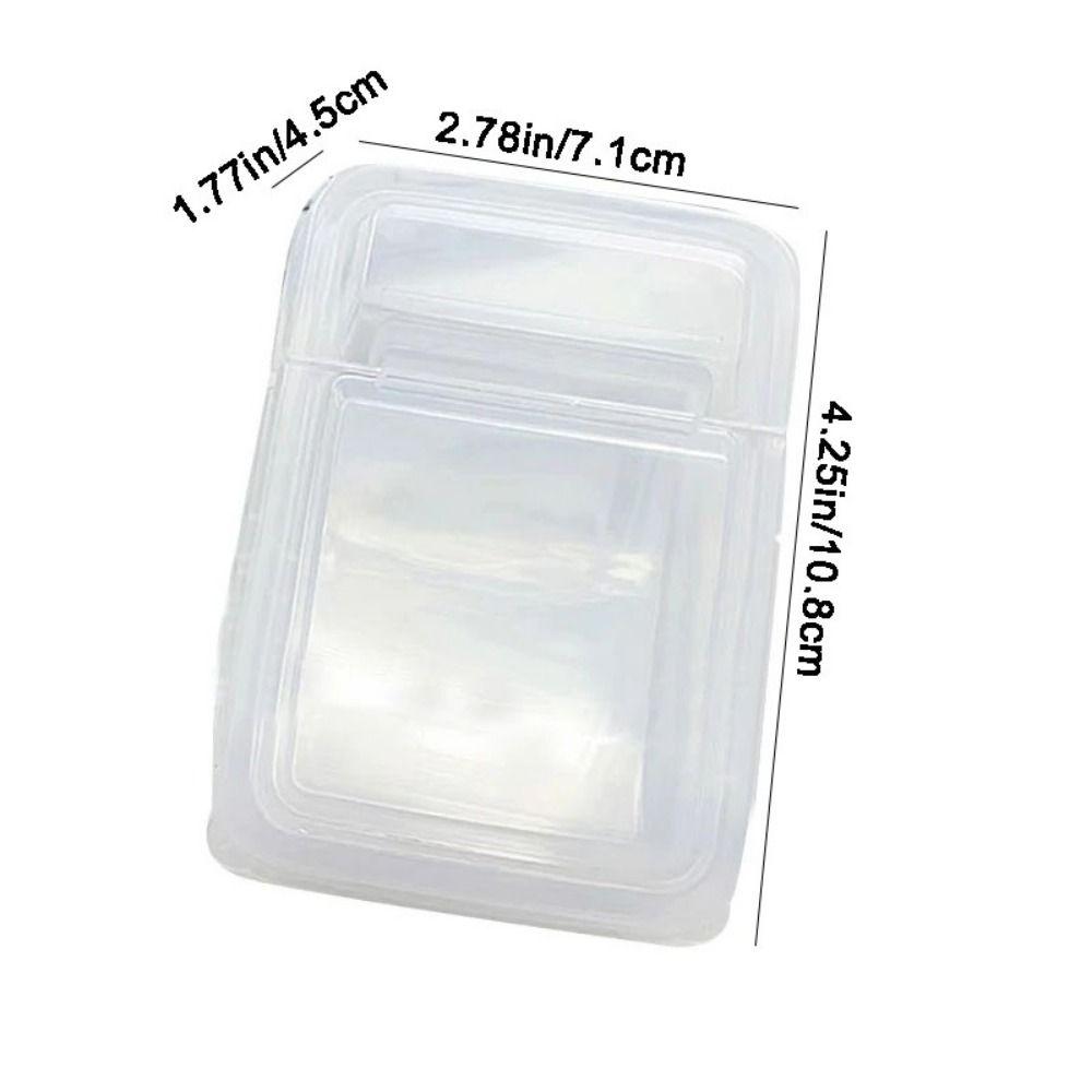 Small Card Film Storage Box Transparent Photocard Collection Case Flip Lip Card Holder Box DIY