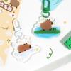 Capybara Capybara Keychain Acrylic Kapibara Pendant Cartoon Capibara Bag Hanging  Hanging Accessory