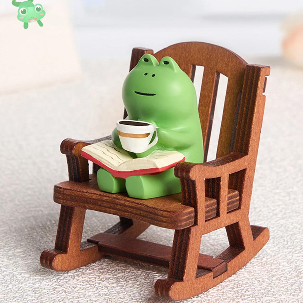 Interior Accessories Home Desk Lamp Table Decoration Frogs Resin Action Figure Small Ornaments Desktop Car Crafts Decor Garden