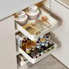 Kitchen Storage Rack with Slide Rails Pull-out Kitchen Drawer Type Storage Tray Spice Box Storage Rack Cabinets Organizer