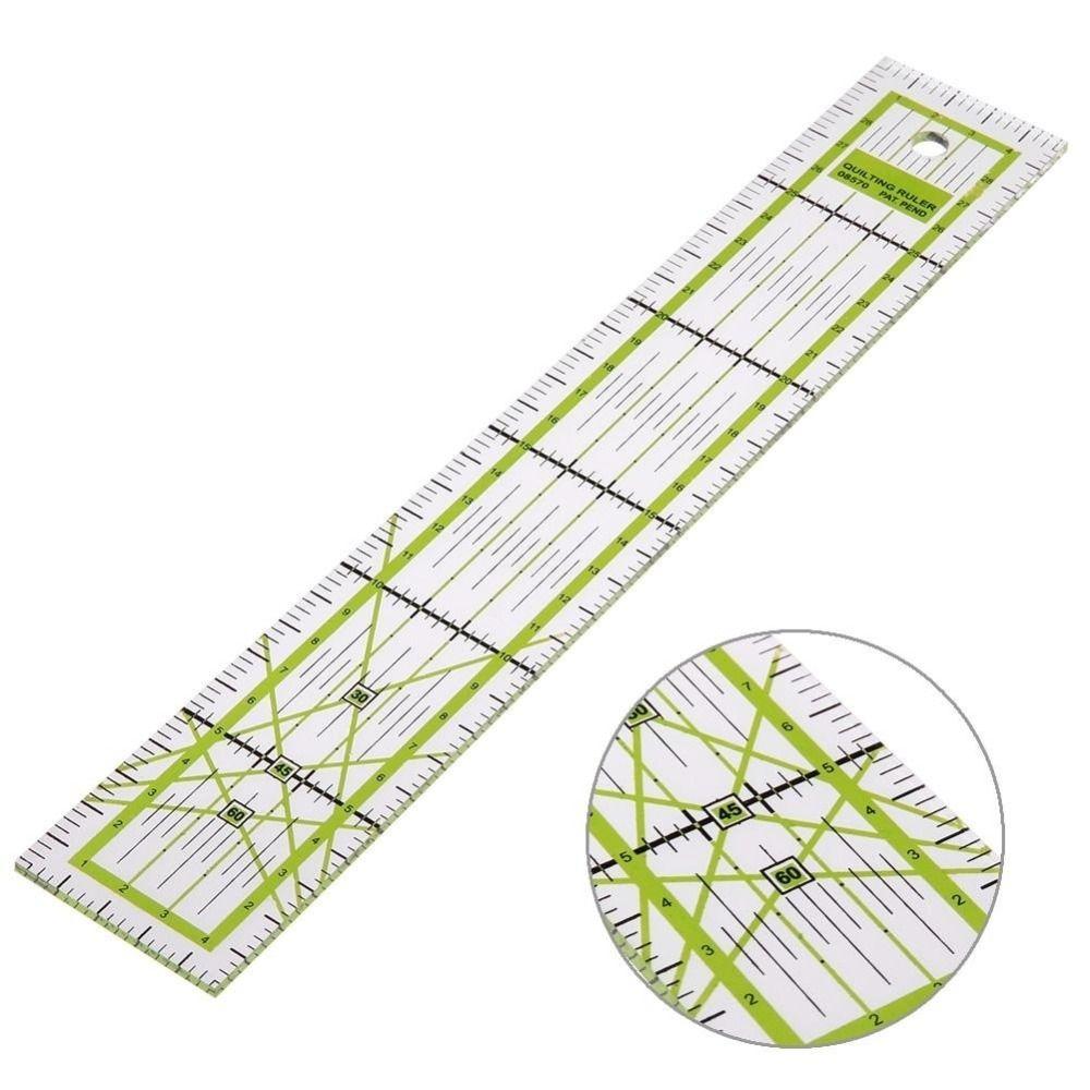 Rectangle Sewing Ruler Transparent Tailor Ruler Clothing Cutting Quilting Ruler Dressmaker
