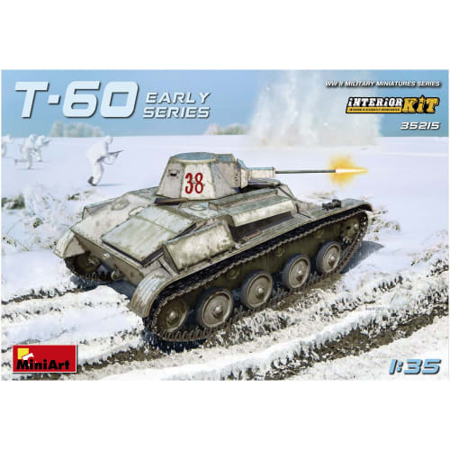 Miniart 1/35 Scale Soviet Army T-60 Early Model Full Interior Plastic Model Kit MA35215