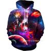 Mens Hooded Sweatshirt With Digital Print Loose Fit Long Sleeve Casual Pullover Daily Wear