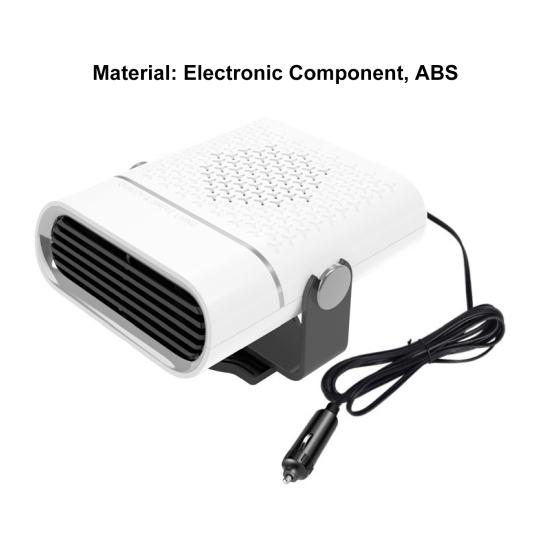 Windshield Heater Multifunctional Strong Wind Compact Size 12V 24V Portable Car Defroster for Truck