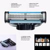 4Pcs Compatible MACH Manual Three-layer Razor Blade Shaver for Men's Razors Tool Holders
