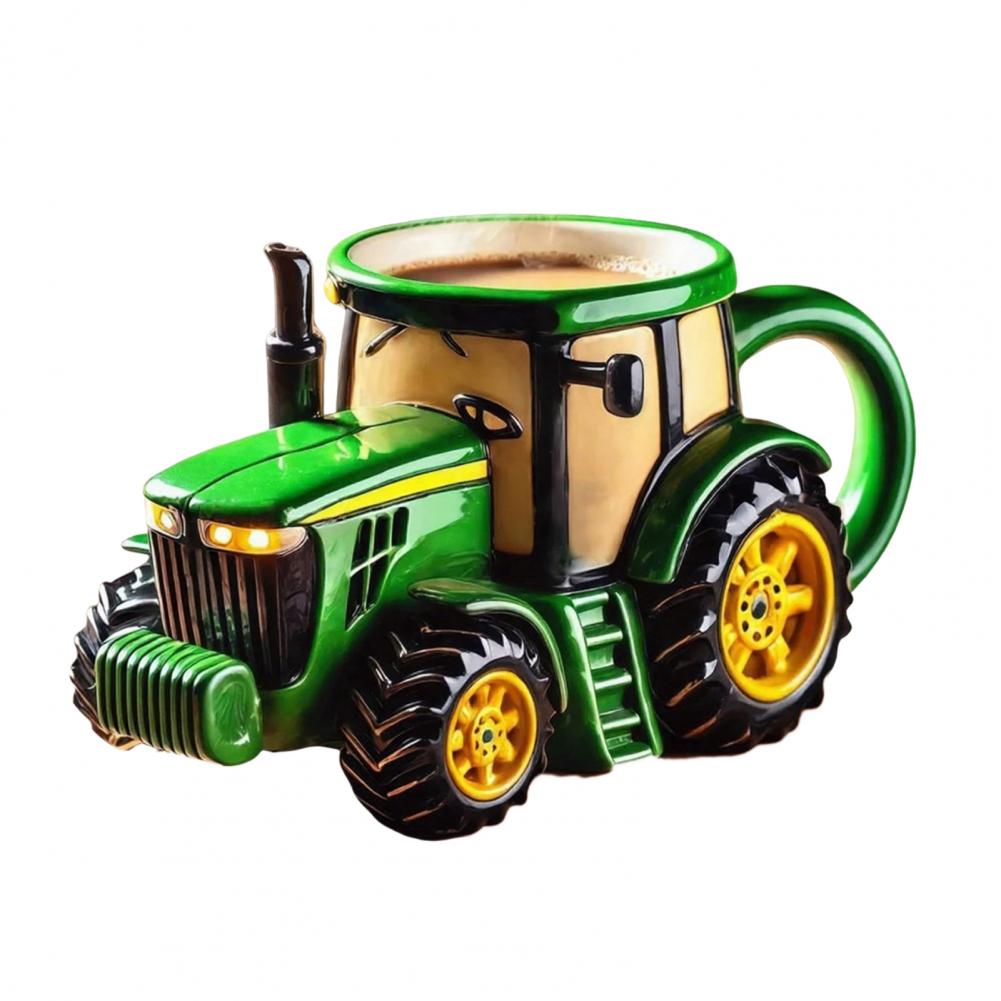 Truck Coffee Mug Truck Shaped Coffee Mug Handcrafted Tractor Coffee Mug 11 Ounces Semi-trailer Shaped Cup Vintage Farm for Truck