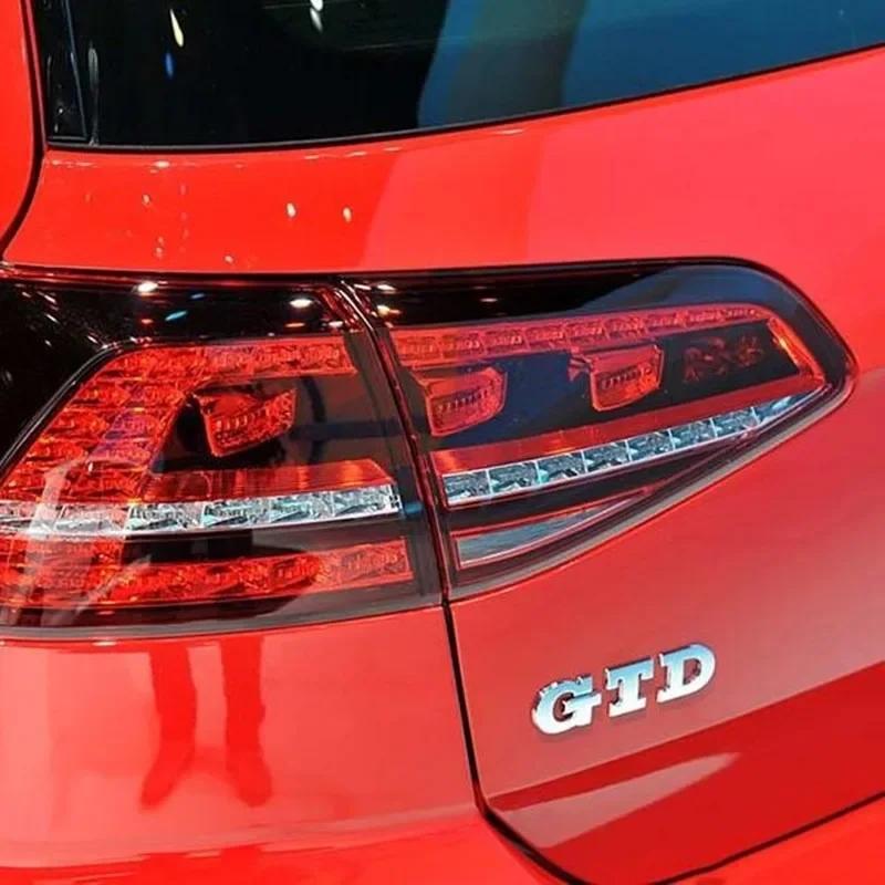 3D Metal Letters Car Rear Trunk Badge GTD Logo Emblem 7 6 5 4 GTD Sticker MK2 MK4 MK5 MK6 MK7 Accessories