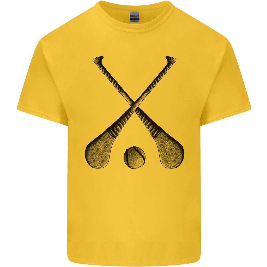 Hurling Sticks and Ball Unisexs Light Cotton TShirt