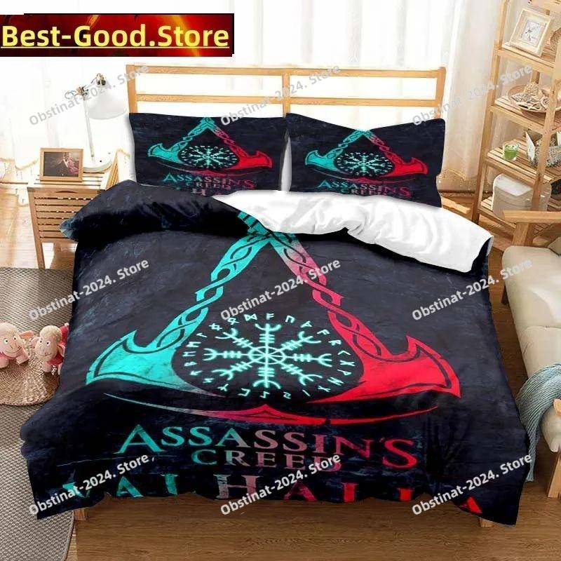 3D Print Fashion Game A-Assassins Creed Bedding Set Boys Girls Twin Queen King Size Duvet Cover Pillowcase Bed boys Adult