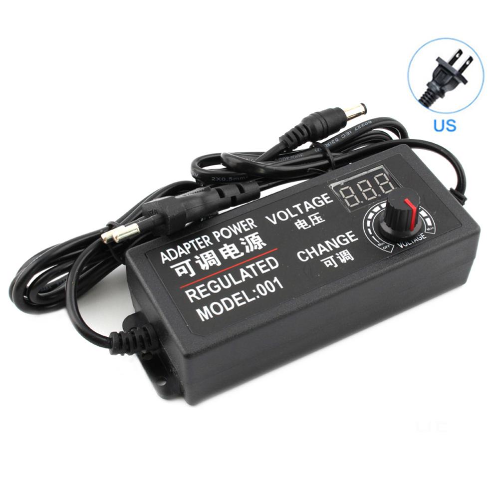 Регулируемый источник питания переменного и постоянного тока 9 В, 12 В, 15 В, 18 В, 24 В, 3 А, 72 Вт, универсальный адаптер питания с 220 В на 12 В