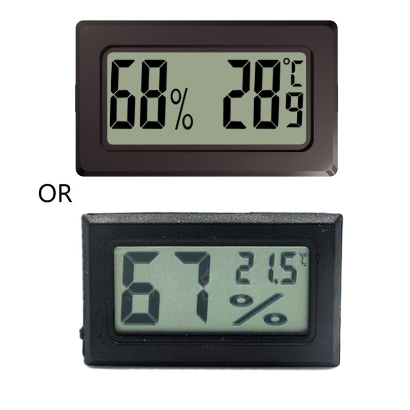 Digital Thermometer Hygrometer Meters Gauge Indoor Large Number Display Temperature Humidity for Home Office Humidors
