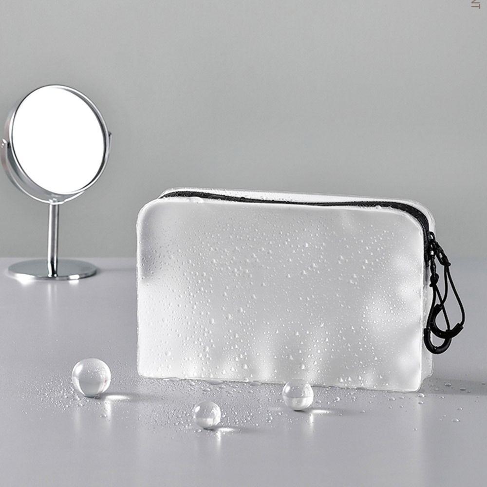 Wash Pouch Toiletry Bag Matte Makeup Case Transparent Cosmetic Bag Soft Film Bag Storage Bag