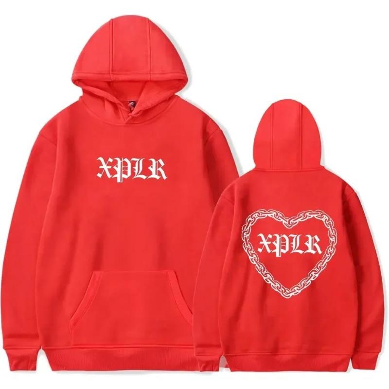 Sam Colby XPLR Мужская и женская толстовка с капюшоном с длинными рукавами Повседневная толстовка с капюшоном Теплая уличная одежда Зимние топы Толстовки и свитшоты унисекс