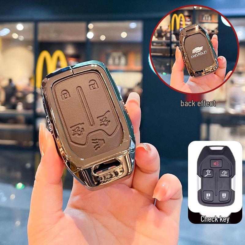 Чехол для ключей Chevrolet K5 Trax Cruze - Звезда Milesuo Металлическая пряжка Оболочка с полным покрытием