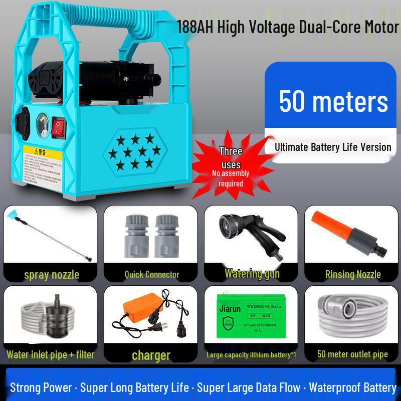 Rechargeable Lithium Battery Water Pump for Outdoor and Household Irrigation