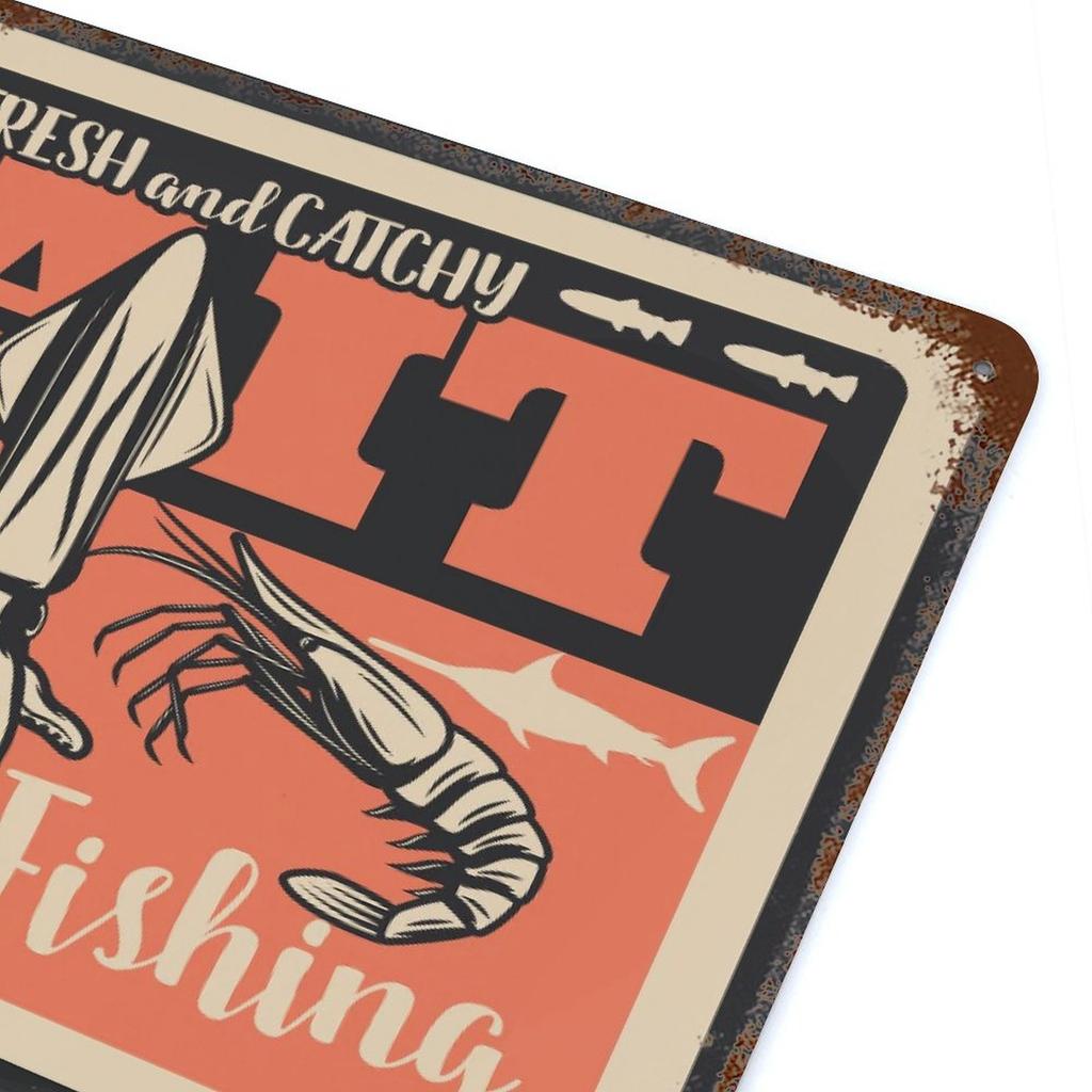 1-Pack Vintage Rusted Metal Sign, 20×30cm and 30×40cm, Distressed Retro Wall Decor for Bar, Cafe, Garage or Living Room