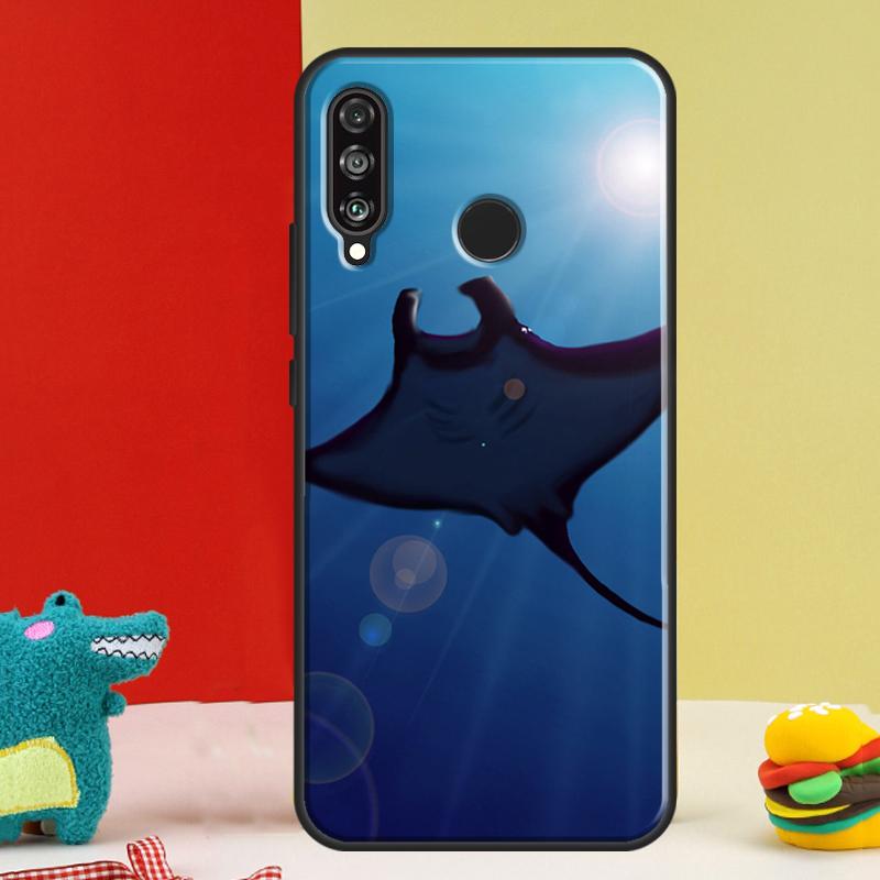 Чехол с рисунком ската для Huawei Nova 12i 12s 11i 5T 9 10 SE Y91 Y90 Y60 Y70 Y72 Y61 P60 Pro P20 P40 P30 Lite