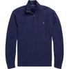 Polo Small Pony Logo Embroidered Half-Zip Knit Long Sleeve Sweatshirt Men Sweatshirt Navy-Blue MNPOKNI16820139-410