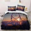 Комплекты пододеяльников Dreamcatcher Богемская магия перо синий галактика постельное белье роскошный ловец снов комплект чехла для одеяла полный размер