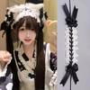 Sweet Ruffled Hairband Ribbon Bow Anime Maid Cosplay Headdress  Cosplay Accessory