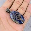 Tree Of Life Sodalite Pendant, Gemstone 999 Copper Wire Wrapped Jewelry Pendant, Handmade Jewelry Birthstone Pendant, Gift For Him