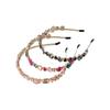 Versatile Zinc Zinc Alloy Thin Side Luxury Crystal Hairband Rhinestone Headbands Headwear Hair Accessories