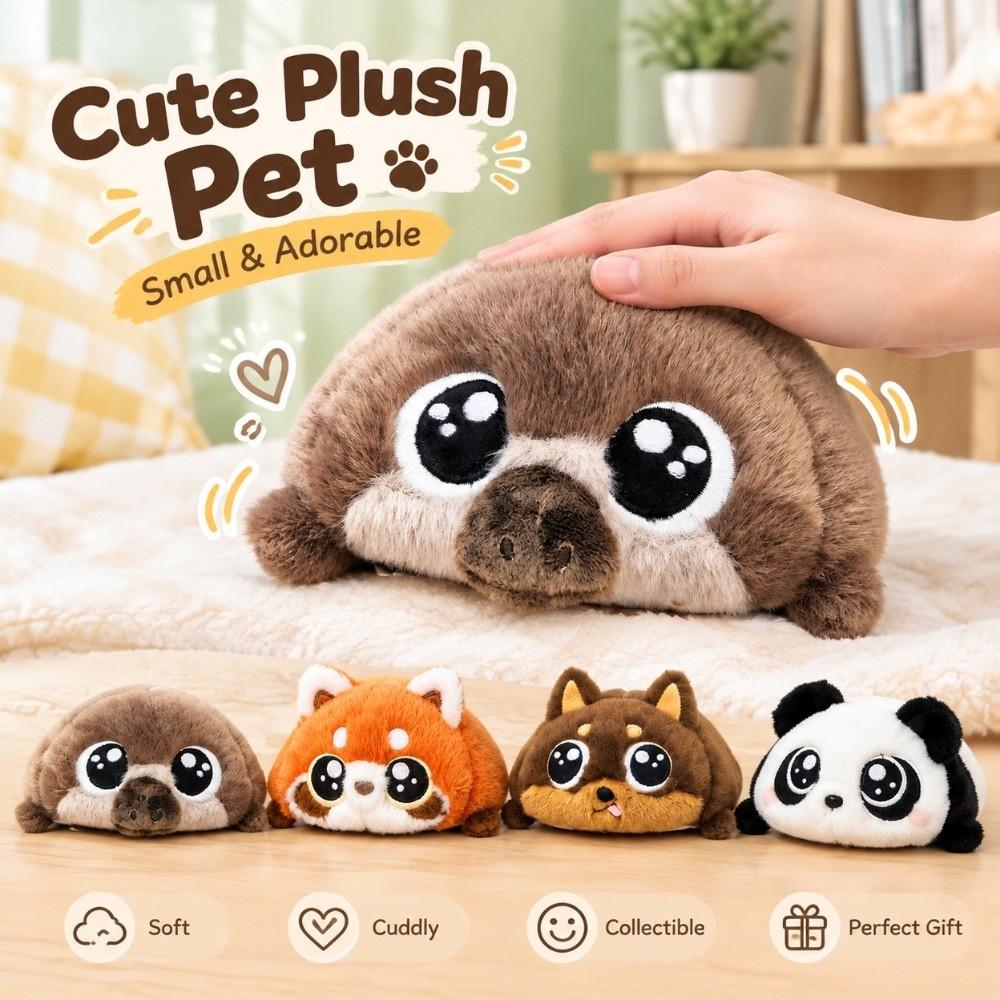 Stress Relief Companion Doll Lightweight Stuffed Animal New Keychain Toy Bedtime Comfort