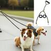 Double Dog Leash 360-degree Swivel Tangle-free Dual Dog Leash Walking Training Lead Splitter for Medium And Large Dogs