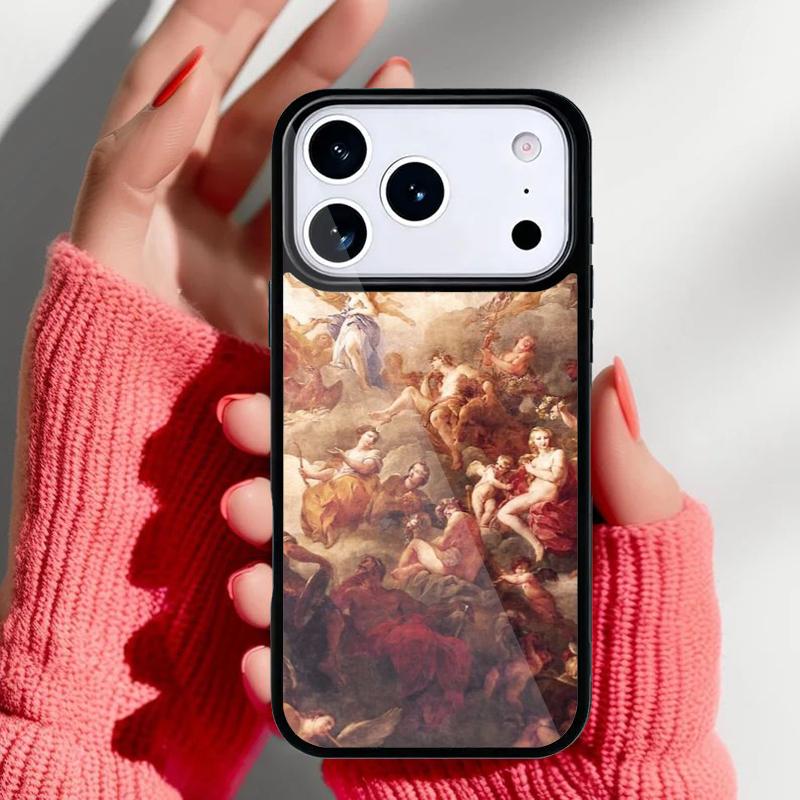 Чехол для телефона с картиной в стиле Ренессанс для iPhone 17 Air 16e 15 14 13 Pro Max Задняя крышка для 12 11 Pro Coque