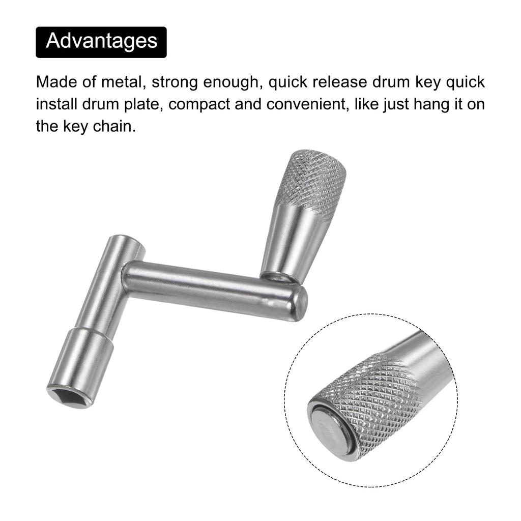 Uxcell Drum Tuning Key Quick Release Drum Key Universal Drum Instrument Replacement 1 Set