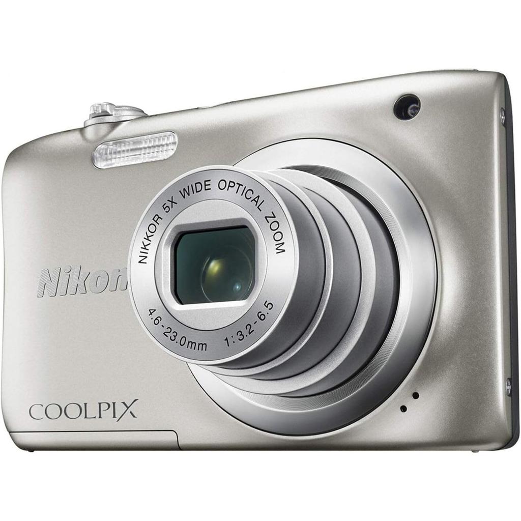 [Refurbished] Nikon Digital Camera COOLPIX A100 5x Optical Zoom, 20.05 Megapixels, Silver, A100SL