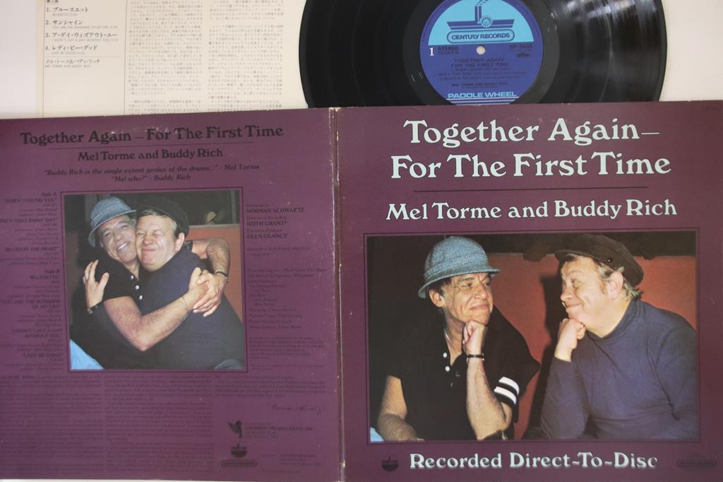 LP Record MEL TORME, BUDDY RICH - Together Again-for The First Time GP3603 PADDLE WHEEL 1979 Japan Jazz Used