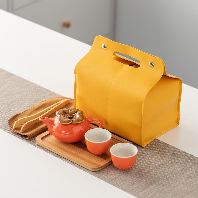 Набор для кунг-фу чая Хурма Жуи Подарочный набор Чайник Хурма Чайная чашка Ежегодное собрание компании Бизнес-подарки