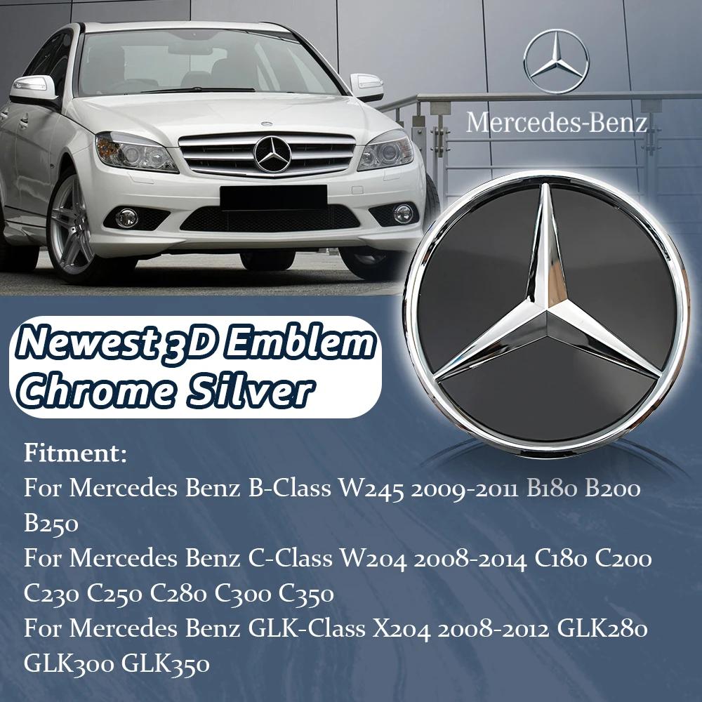 Новые Горячие 2026 Хром Черные Эмблемы в OE Стиле Для Mercedes Benz B C GLK W245 W204 X204 Высококачественный ABS Передняя Решетка Подсвечиваемая Sta