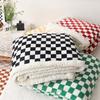Одеяло в шахматном порядке, диван, удобное сенсорное домашнее полиэстеровое зимнее одеяло, шерстяное теплое одеяло