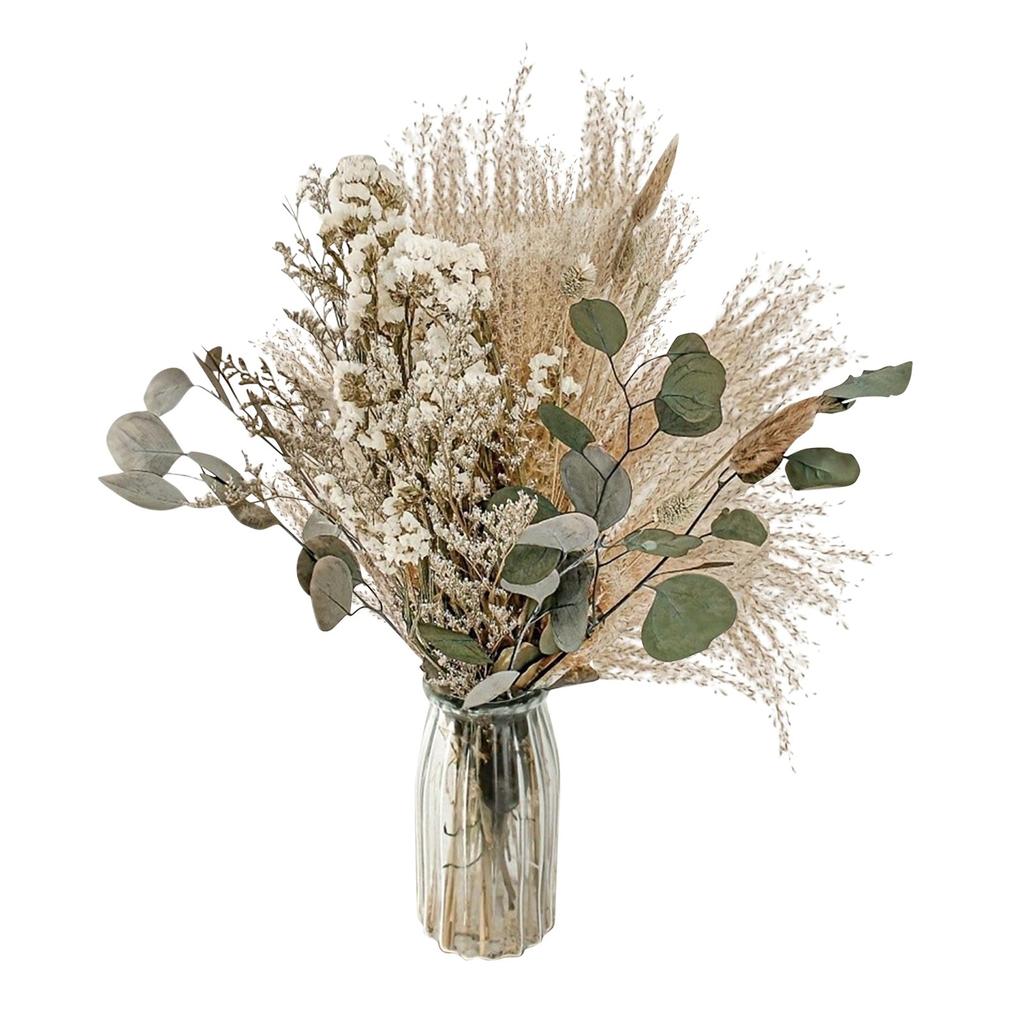 45pcs Dried Flower Bouquet, Natural Mix And Decoration, High-end Living Room Decoration