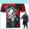 Футболка «Темный рыцарь Джокер Бэтмен» с 3D-принтом, мягкая, дышащая и простая в уходе