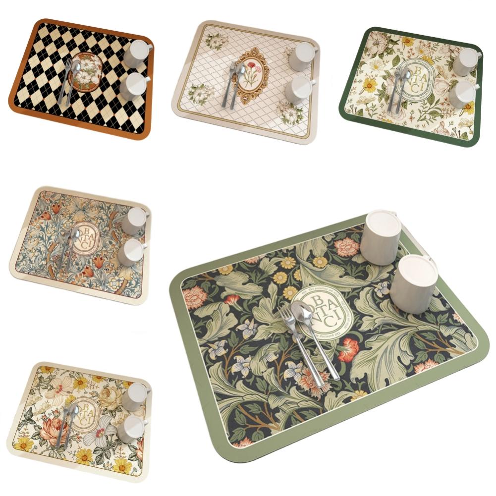 Впитывающий Кофе Впитывающий Кофе Подставка для сушки посуды Дренажный коврик