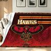 Atlanta Hawks Print Flannel Blanket High Quality Warm Comfortable Cover for All Seasons Perfect for Gifts Home Decor