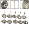 Wheel Brushes Polish Rust Set # Tools 10pcs Wire Accessories For 22mm Useful