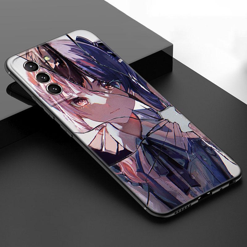 Game Project Sekai Black Silicone Phone Case For Samsung Galaxy S23 S21 S20 FE S24 S22 Ultra S10E S10 S9 S8 Plus