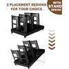 Coffee Cup Holder,Cup and Lid Dispenser with Stand,Disposable Cups Organizer,6 Slots,for Coffee