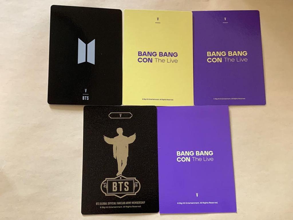 [Б/У] Набор из 5 фотокарточек BTS V Тэхён V