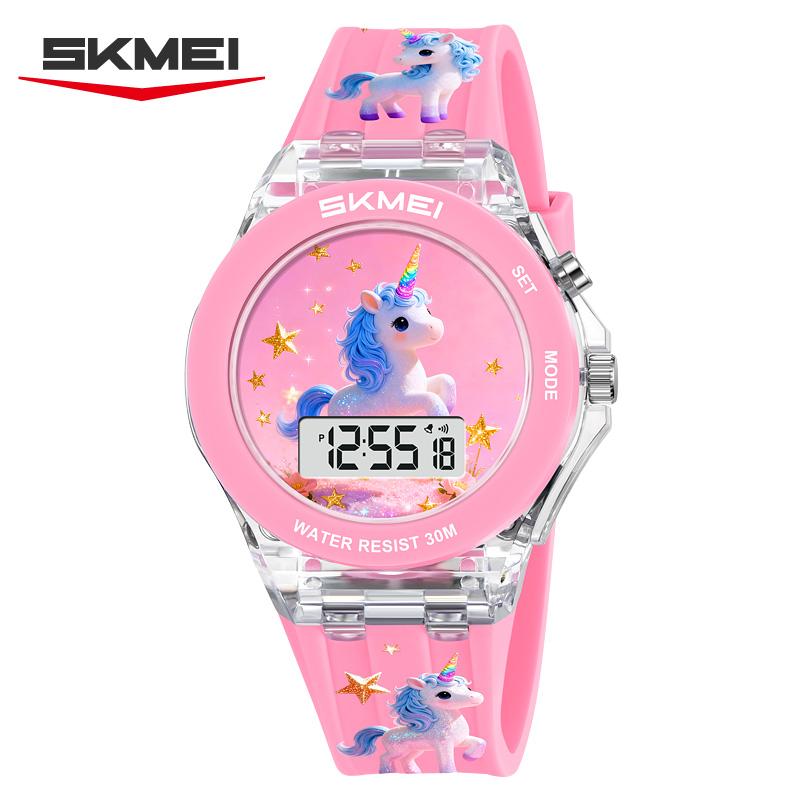 SKMEI 2646 Светящийся Таймер Цветные Часы Reloj Niño Новые Счастливые Мультяшные Узоры Часы для Девочки Мальчика Серия для Детей Электронные