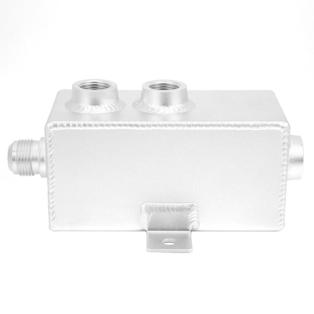 1L Aluminum Oil Catch Can Coolant Fuel Overflow Tank with Breather Filter Drain Tap Universal